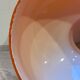 Duo d'abat jour en verre opalin orange vintage