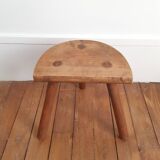 Tripod stool in light wood