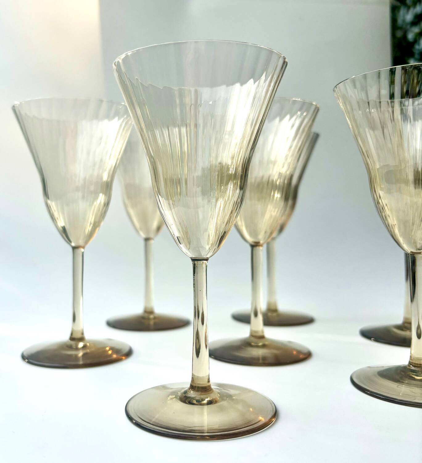 Verres style Gallée