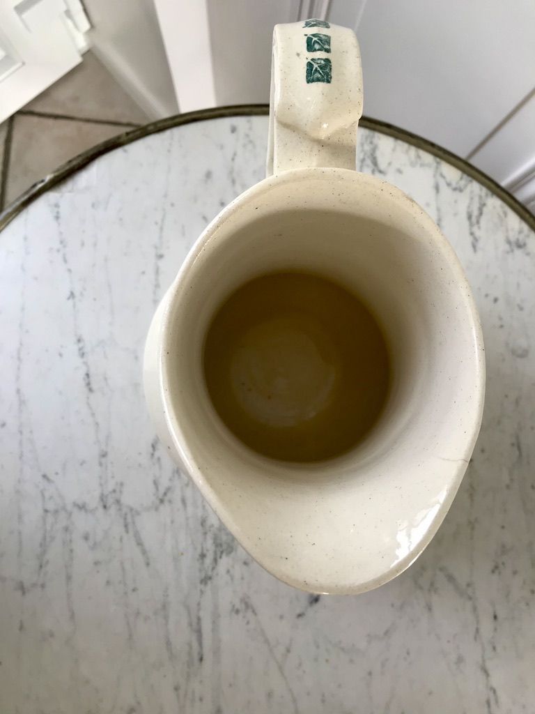 Toilet service in Iron Earth patterned "Brazza" 30-40s