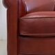 Pair of Small Club Armchairs in Sheepskin - Reproduction