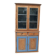 Antique softwood buffet in natural + blue, Gründerzeit style