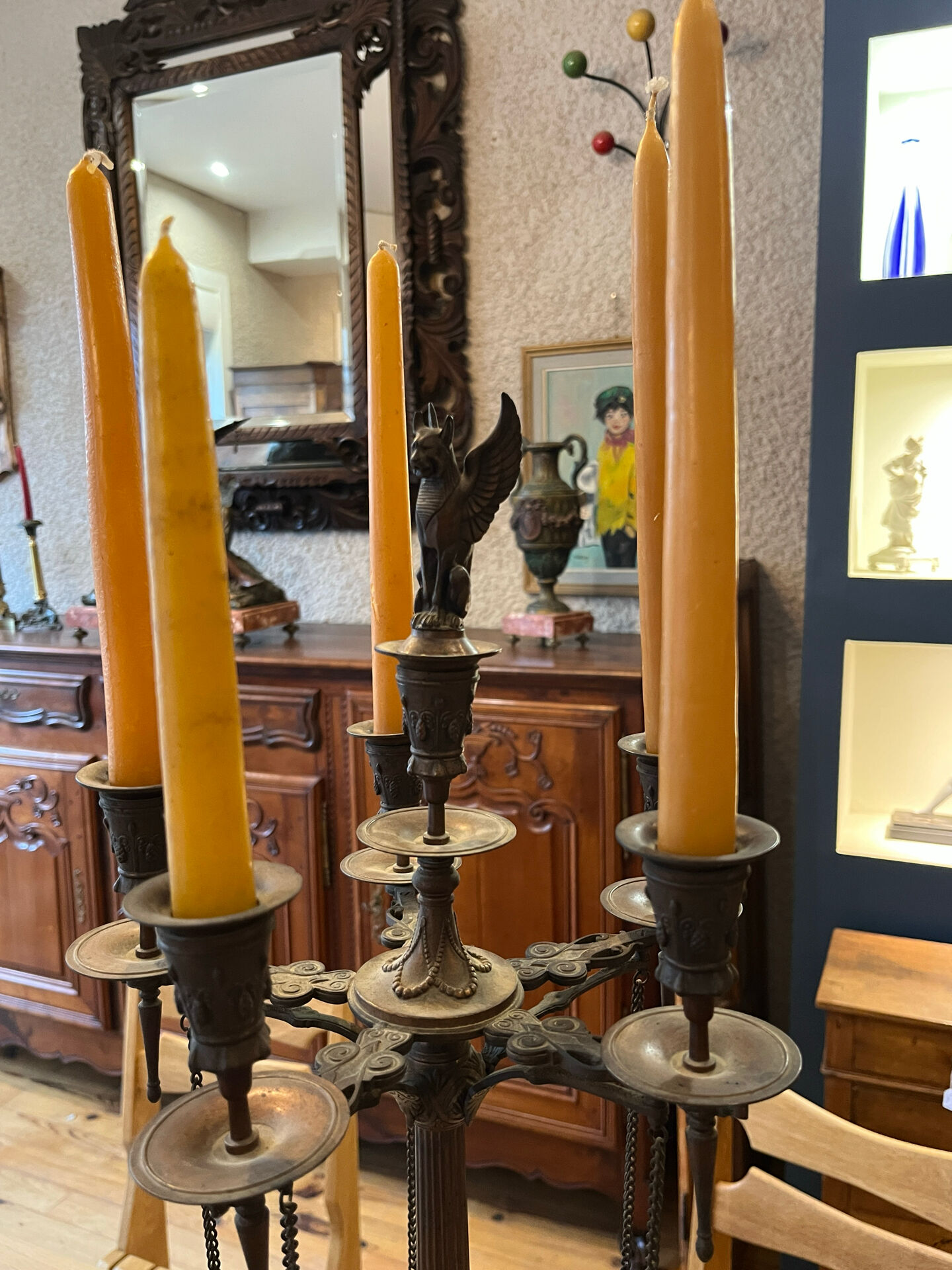 Pair of bronze candelabra Napoleon III