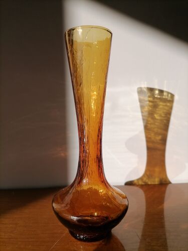 Sioliflore en verre ambré