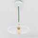 Vintage white opaline pendant lamp