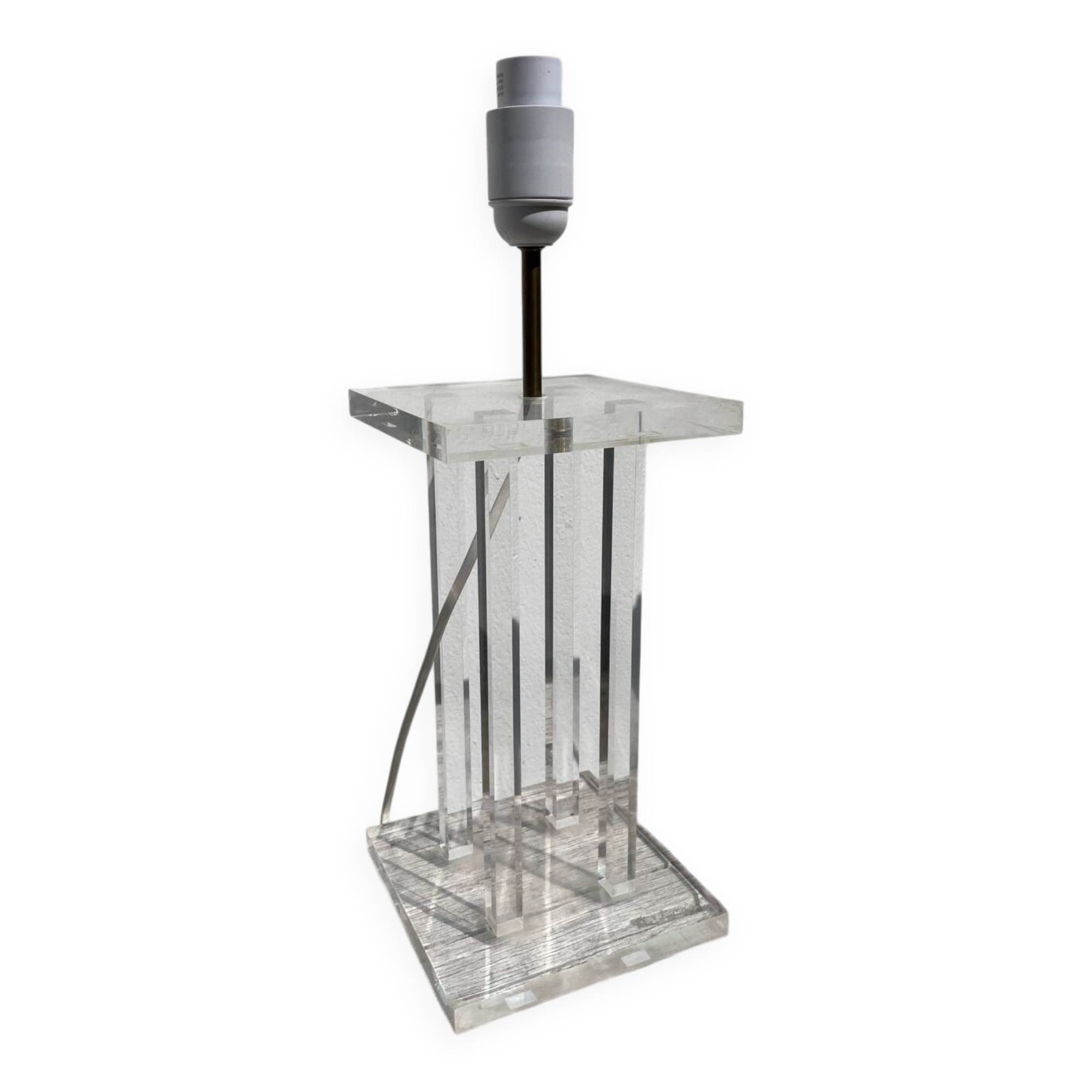 Plexiglas lamp 1970 David Lange