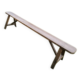 Wooden farmhouse bench