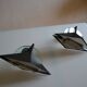 Pair of postmodernist wall sconces, 1980