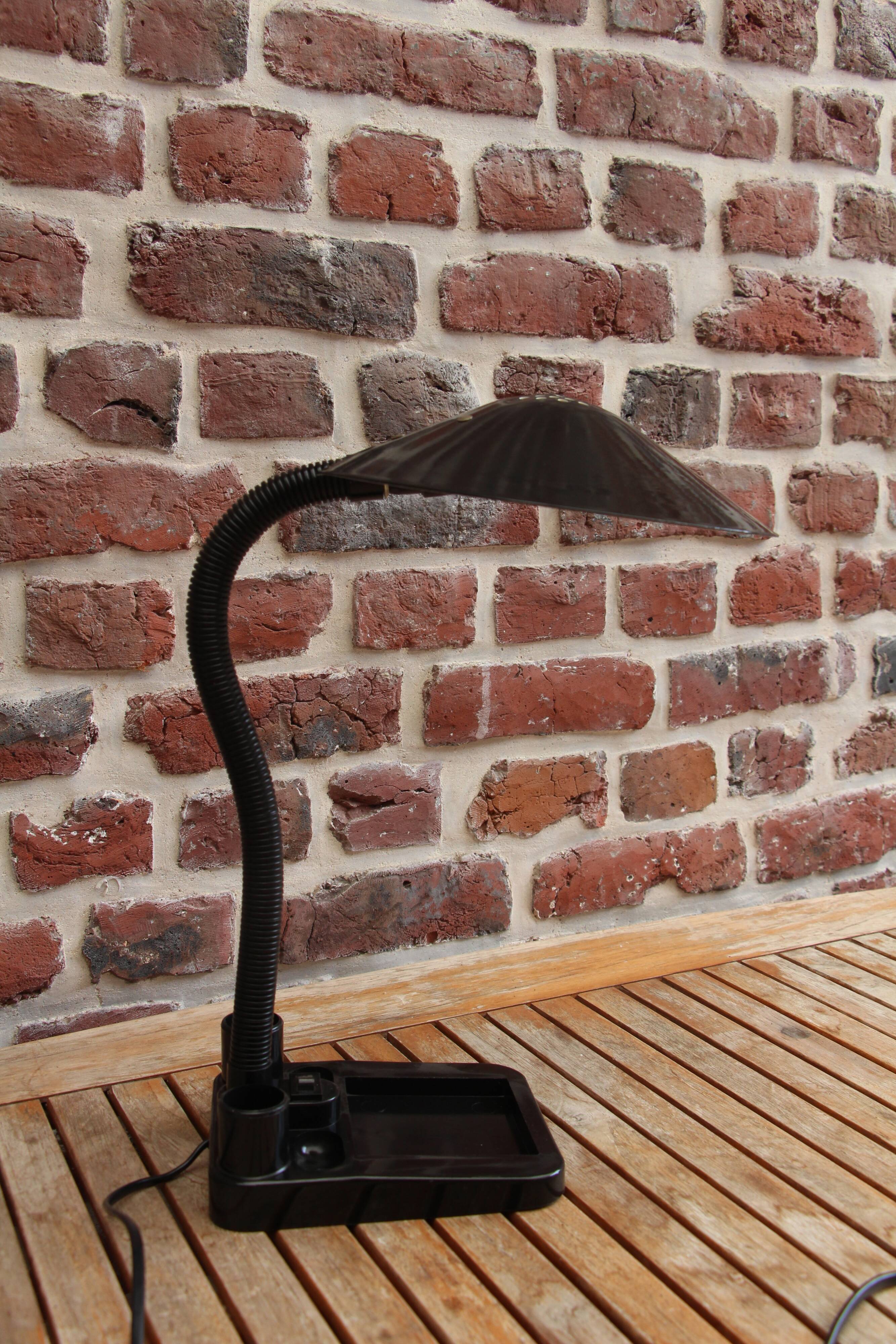 Black Aluminor desk lamp 80's