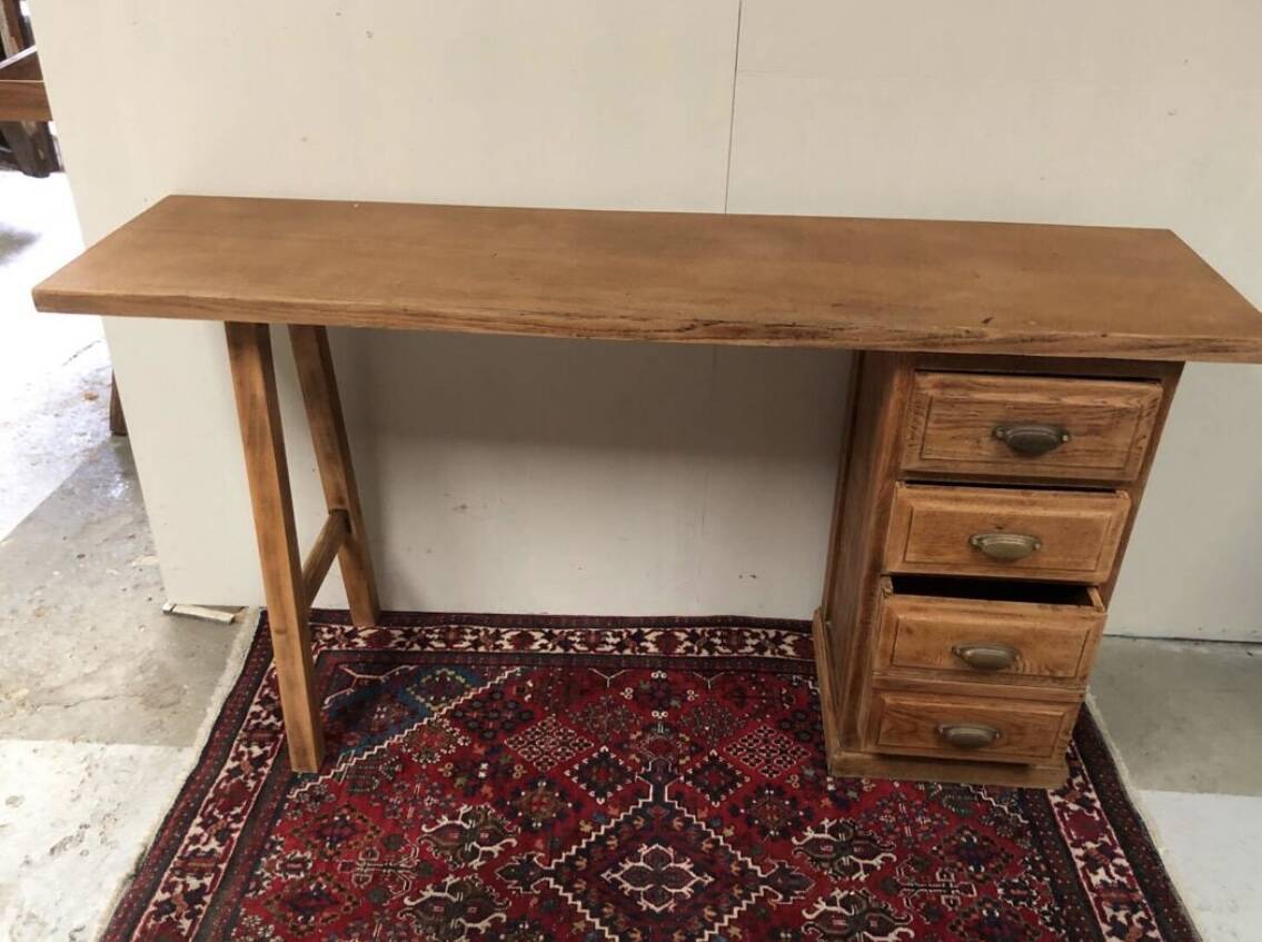 Ancienne console en chêne