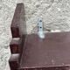 Antique wooden wall shelf, 133cm long