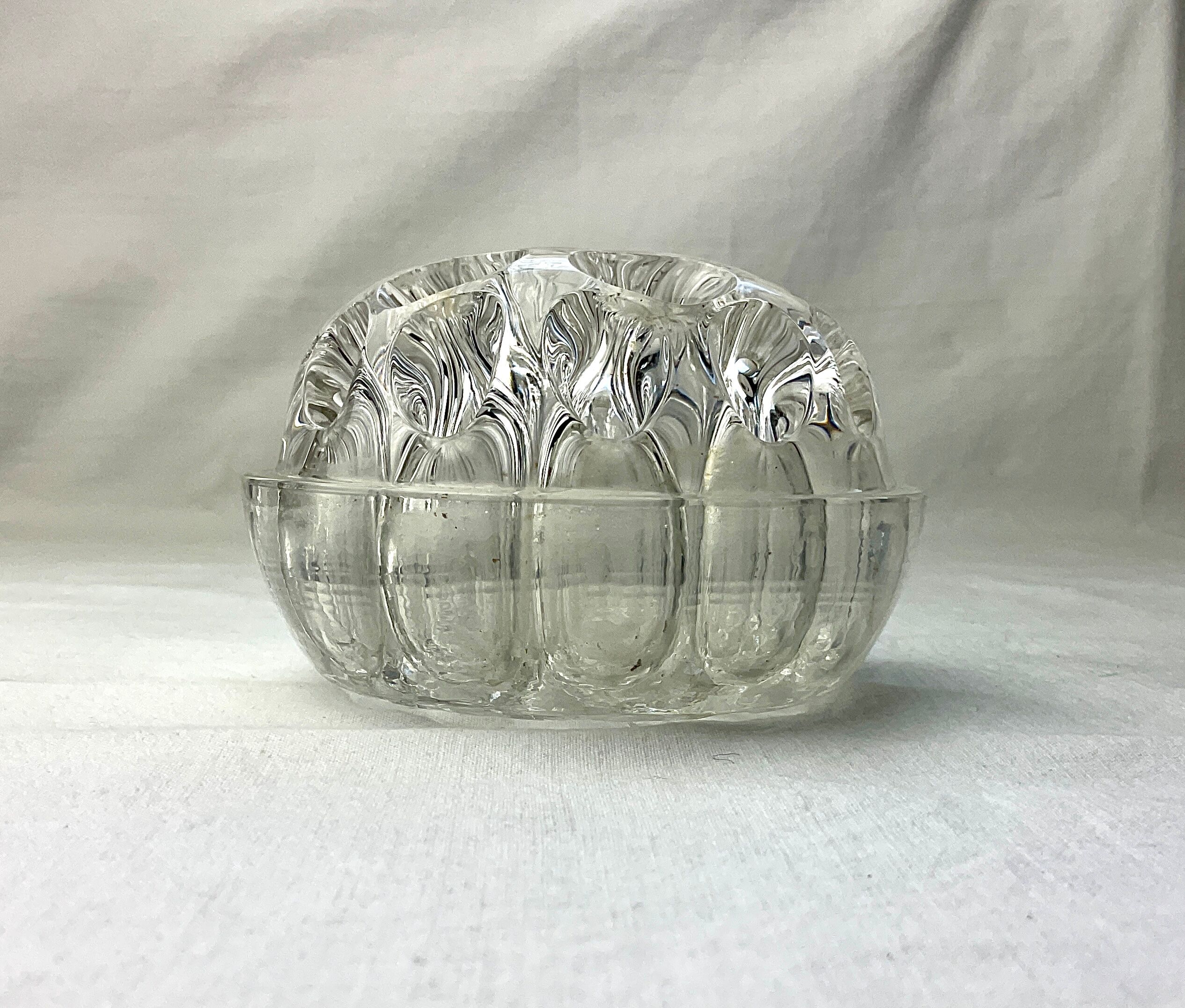 Vintage glass pencil holder