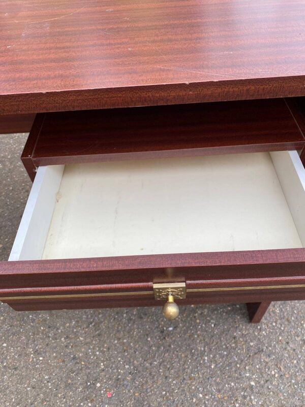 Bureau scandinave vintage style Gauthier bateau 1980 en bois