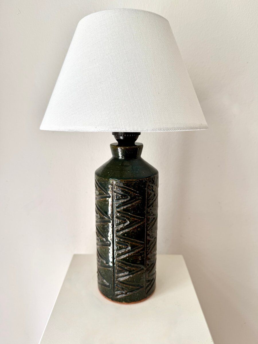 Lampe de table en grès, Elpe AB suédois des années 1960, ensemble de 2