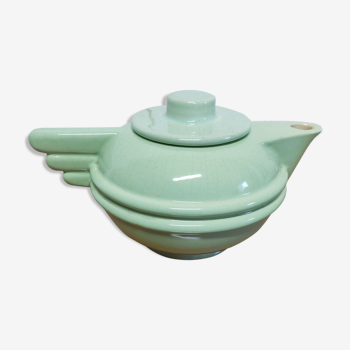 Vintage teapot original pale green shape