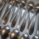 12 manufrance white metal table spoons
