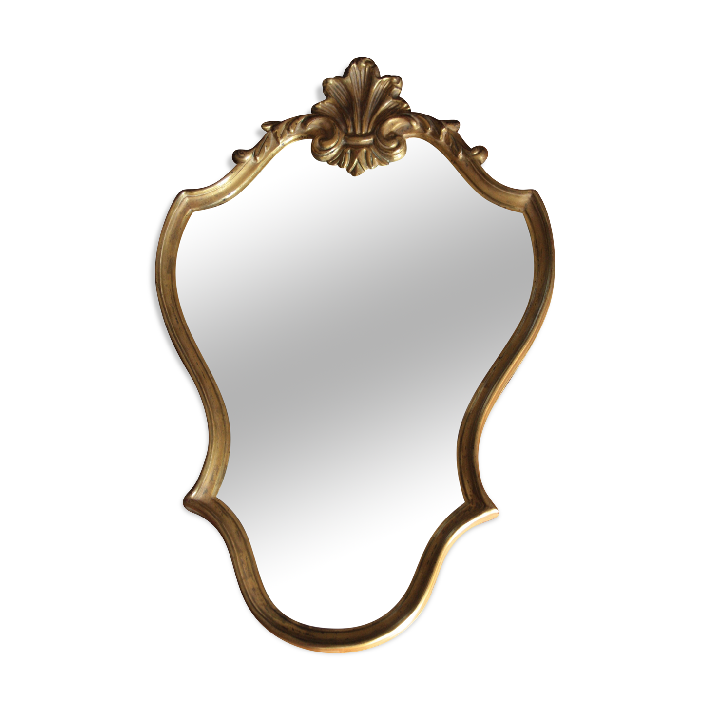 Mirror stuck vintage gilded wood 42x64cm