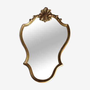 Mirror stuck vintage gilded wood 42x64cm
