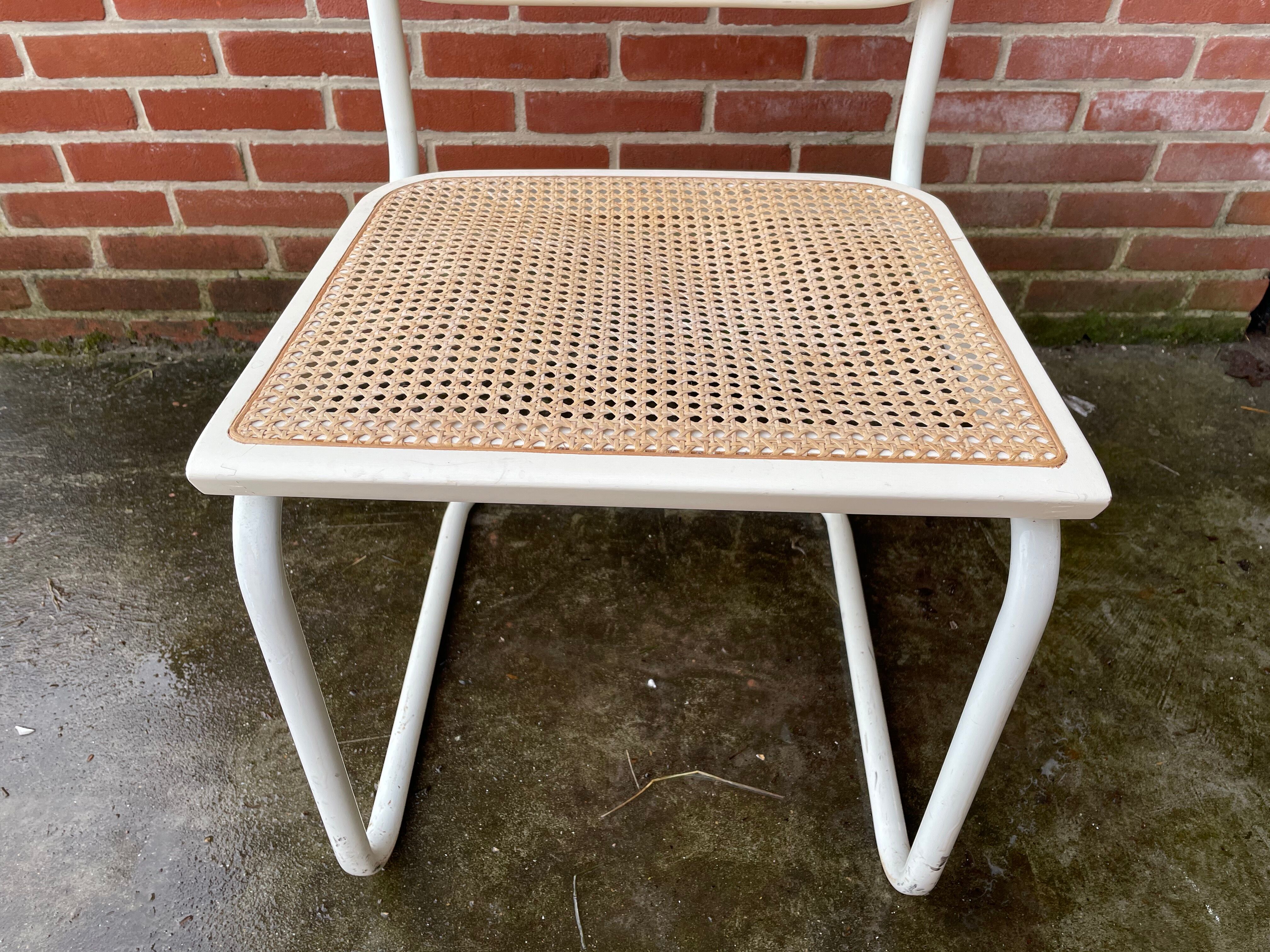 Set of 4 Cesca Model chairs by Marcel Breuer