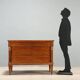 Commode Empire ancienne en noyer avec détails dorés, XIXe siècle