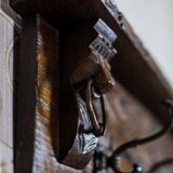 Antique Oak Coat Rack, 1890s