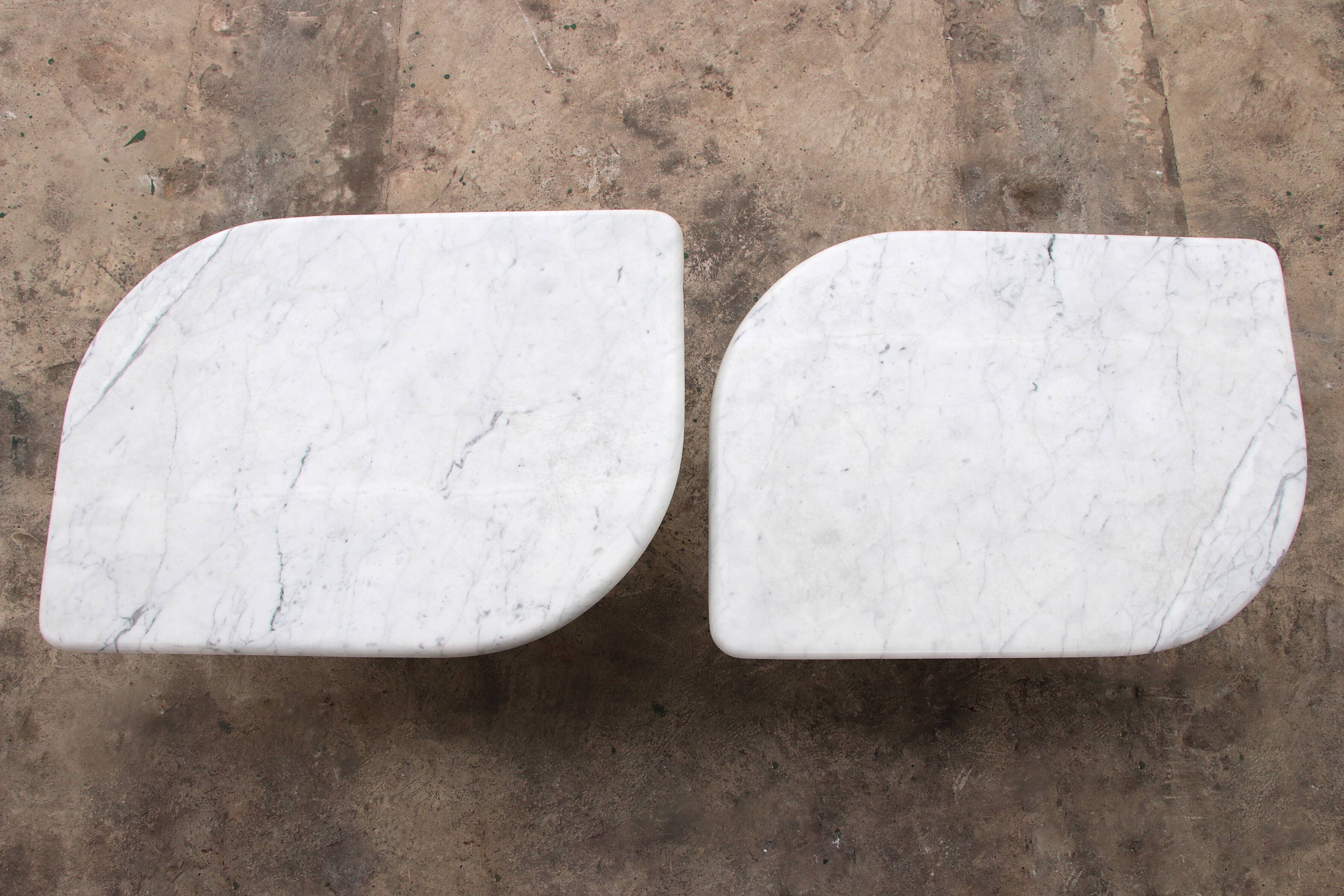 Set of Two Marble Tables - Italian Design, 1980s