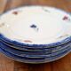 Lot 6 dessert plates Sarreguemines Digoin Mary Lou