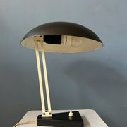 Vintage black flexible desk lamp by Hala, Bauhaus style