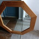 Grand miroir octogonal design scandinave