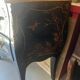 Curved lacquered wooden chest of drawers with Chinese decoration – 20th century (circa 1950-1960)
