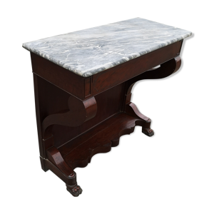 console en placage d'acajou