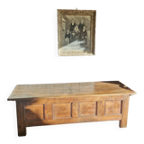 Antique solid oak chest