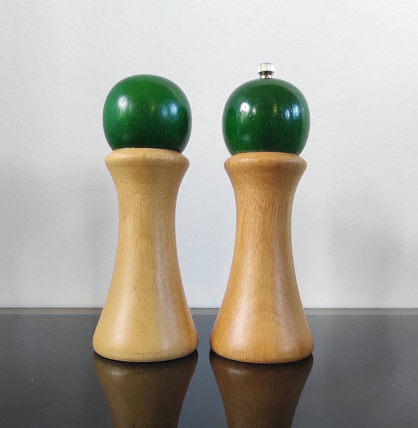 Vintage Scandinavian salt and pepper shaker duo