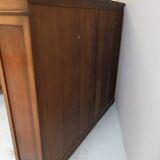 Antique oak open bookcase