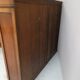 Antique oak open bookcase