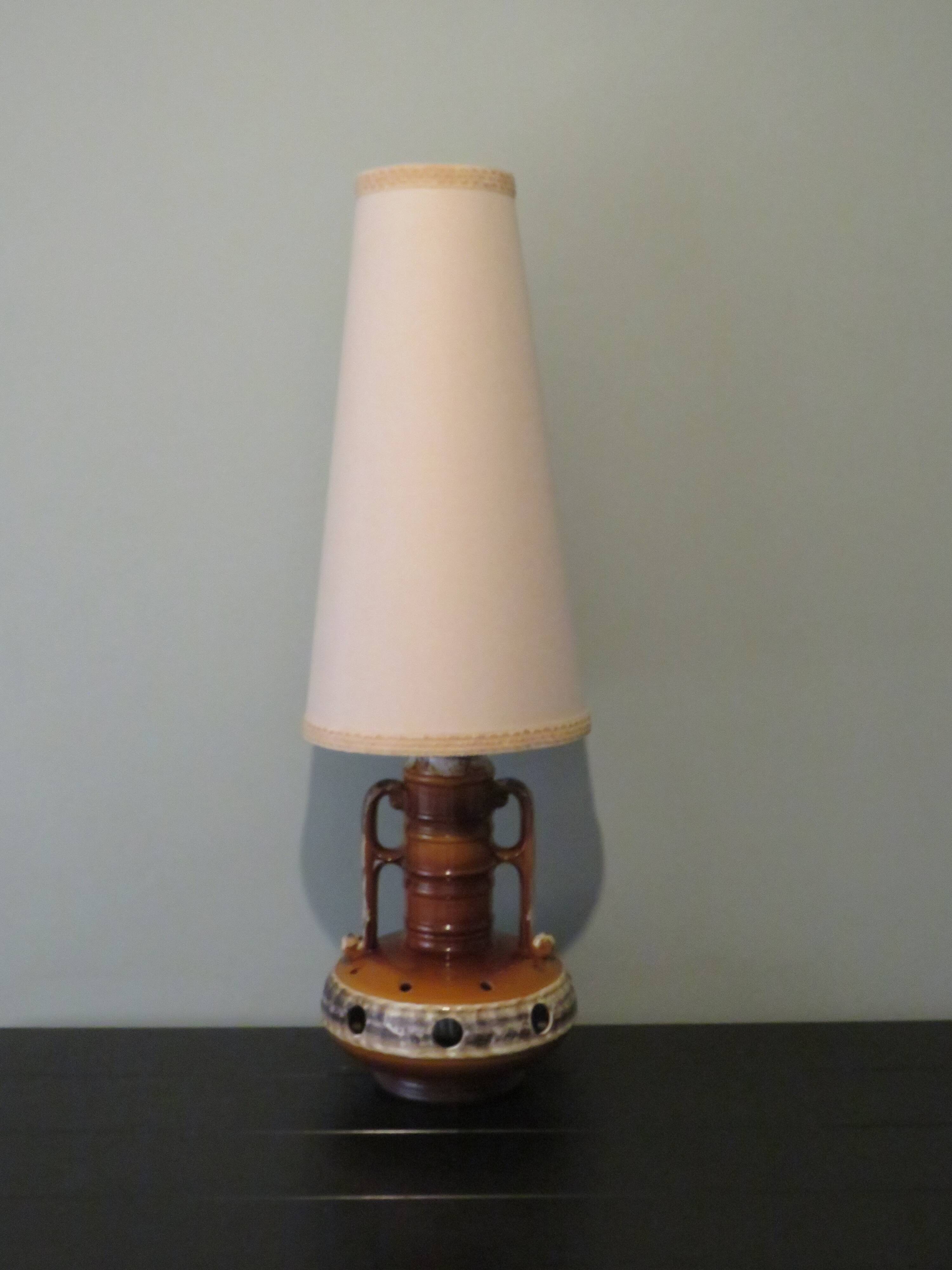 Lampadaire vintage en céramique 1960