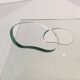 Designer magazine rack in glass and brushed steel