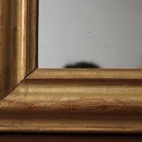 Louis Philippe mirror gilded with gold leaf - 67x54cm