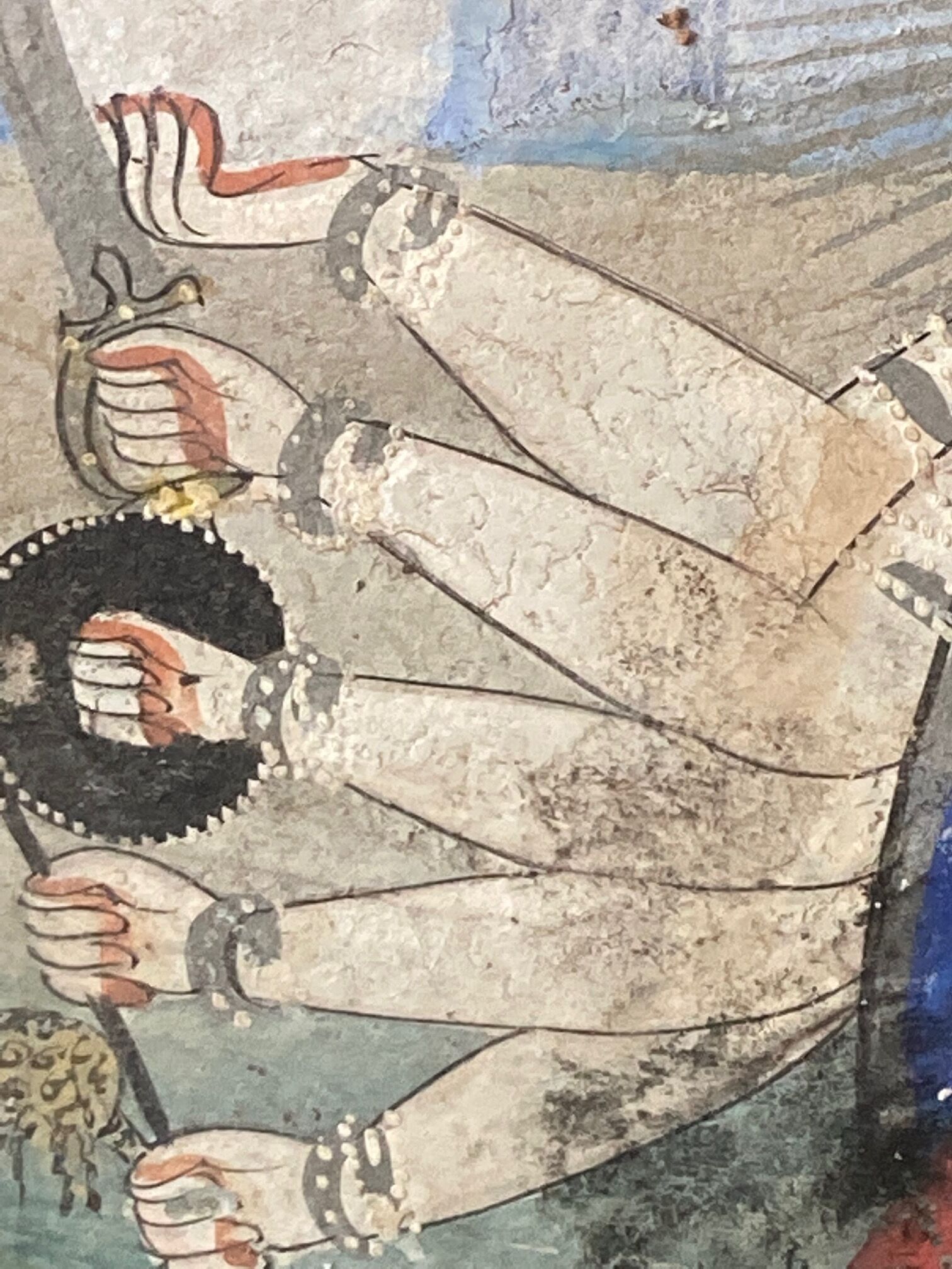 Indian miniature depicting an avatar of Anupam the monkey god