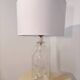 3 face molded glass lamp Sweden 1960