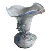 Vase pate de verre vintage 1980