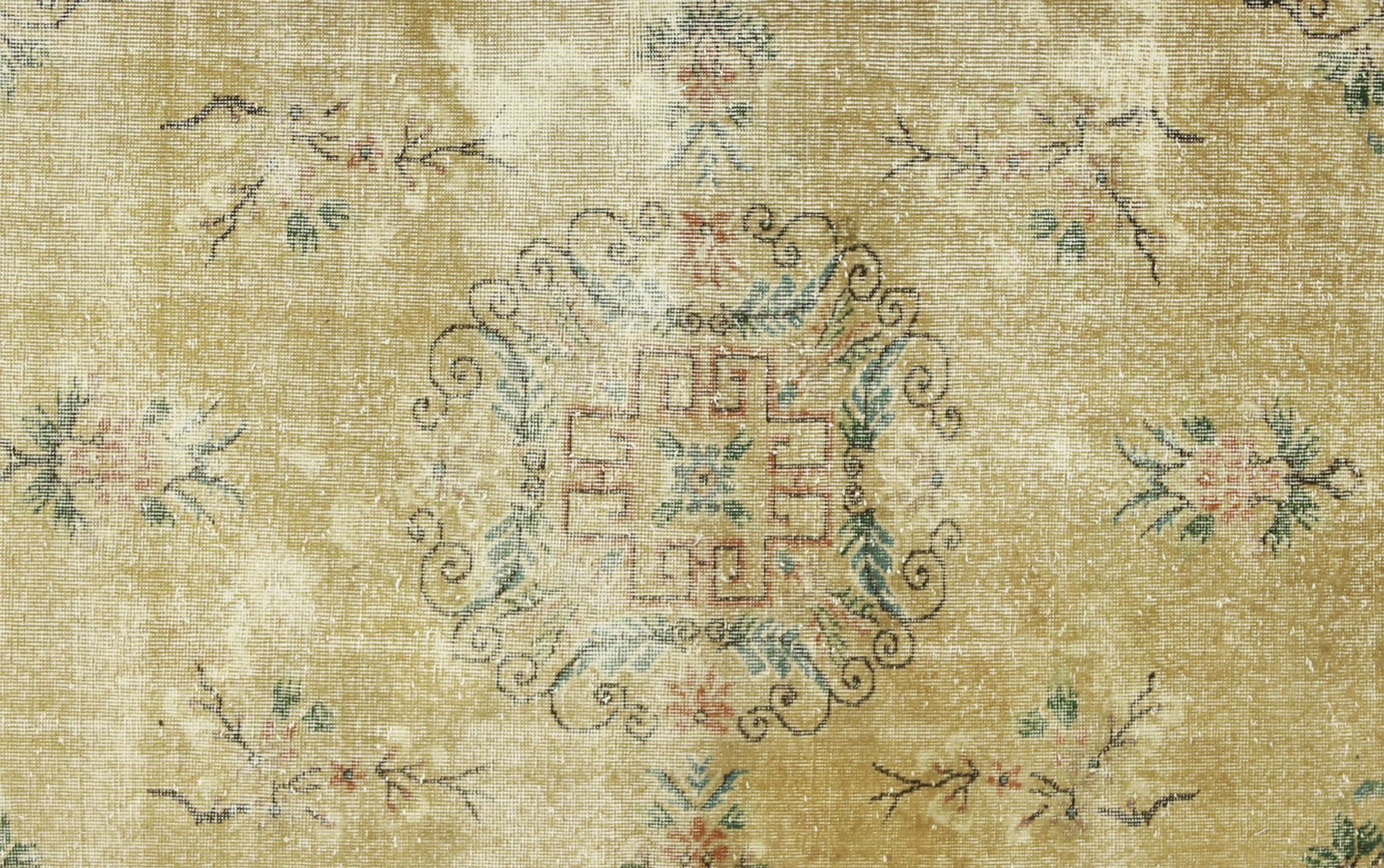 Anatolian handmade vintage rug 263 cm x 158 cm