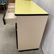 Yellow formica sideboard