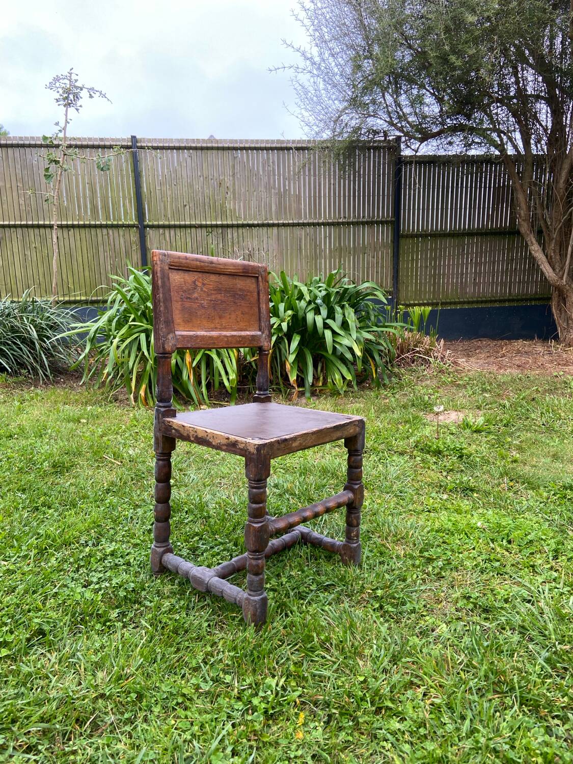 19th century turned wooden chair