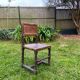Chaise 19eme tournée en bois