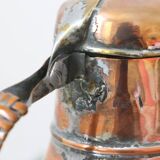 Coquemar ancien, pichet, cuivre ancien, 19eme
