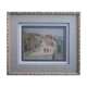 Painting scene of harvest in village around 1950