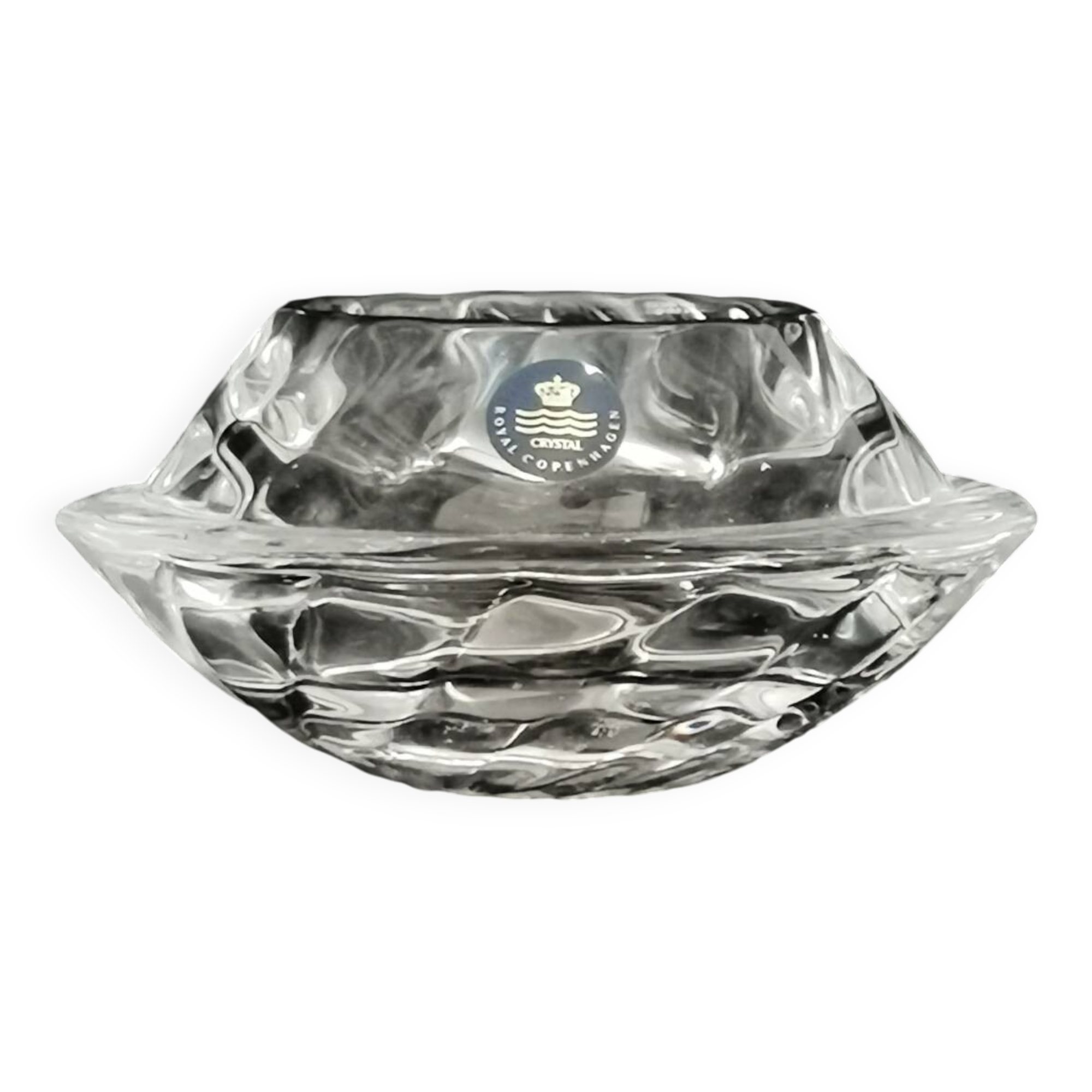 Bougeoir en cristal vintage Royal Copenhagen Danemark