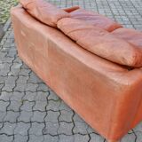 2 Seater Vintage Rolf Benz Sofa oxred leather