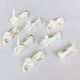 Set of 8 art deco ceramic animal knife holders